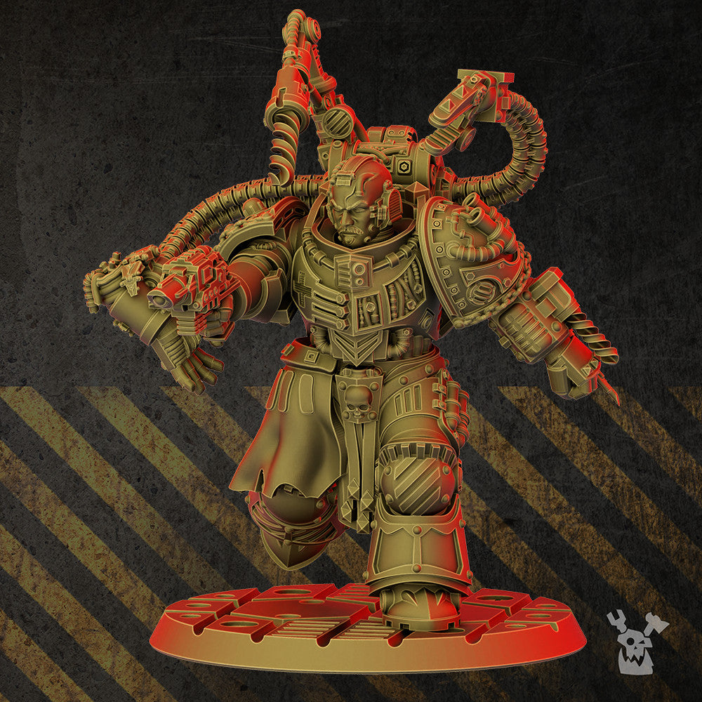 Iron Knights Turk The Surgeon, proxy miniature, character, 28mm heroic scale unpainted resin, view 5