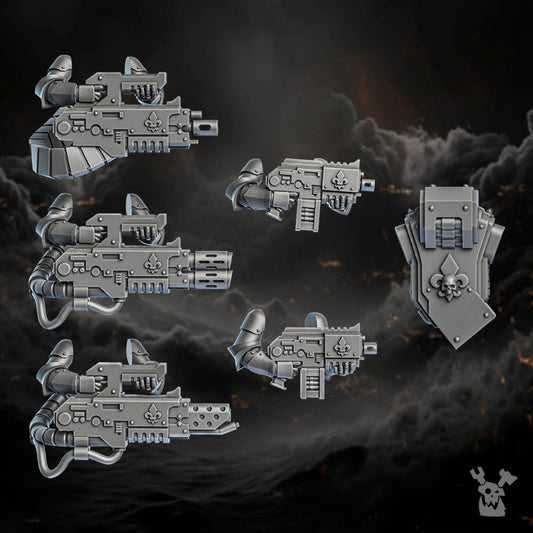 Battle Sisters Upgrade Kit, resin conversion bits, bits, 28mm heroic scale unpainted resin