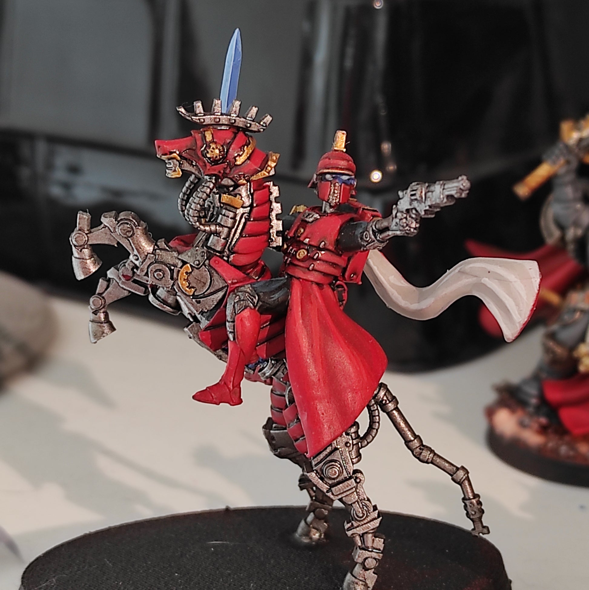 Tech Priests Cult Of Mars Martian Equestrians (3 Units), 28mm heroic scale unpainted resin, view 5