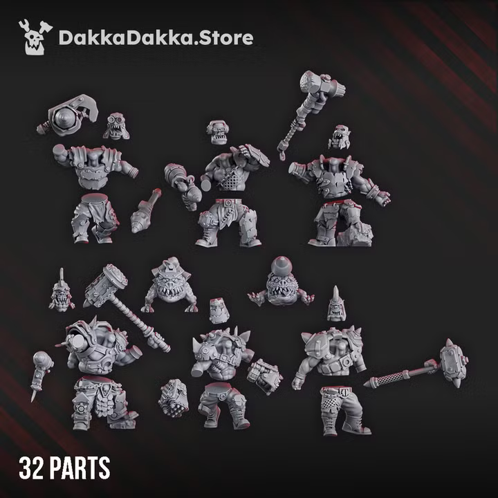 Orks Head Crackaz Mob (Mga Orko)