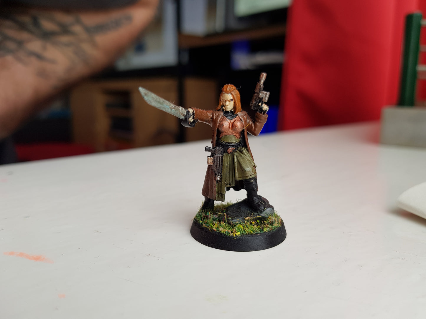 The Duchess, Imperial Army proxy miniature, character, 28mm heroic scale unpainted resin, view 5