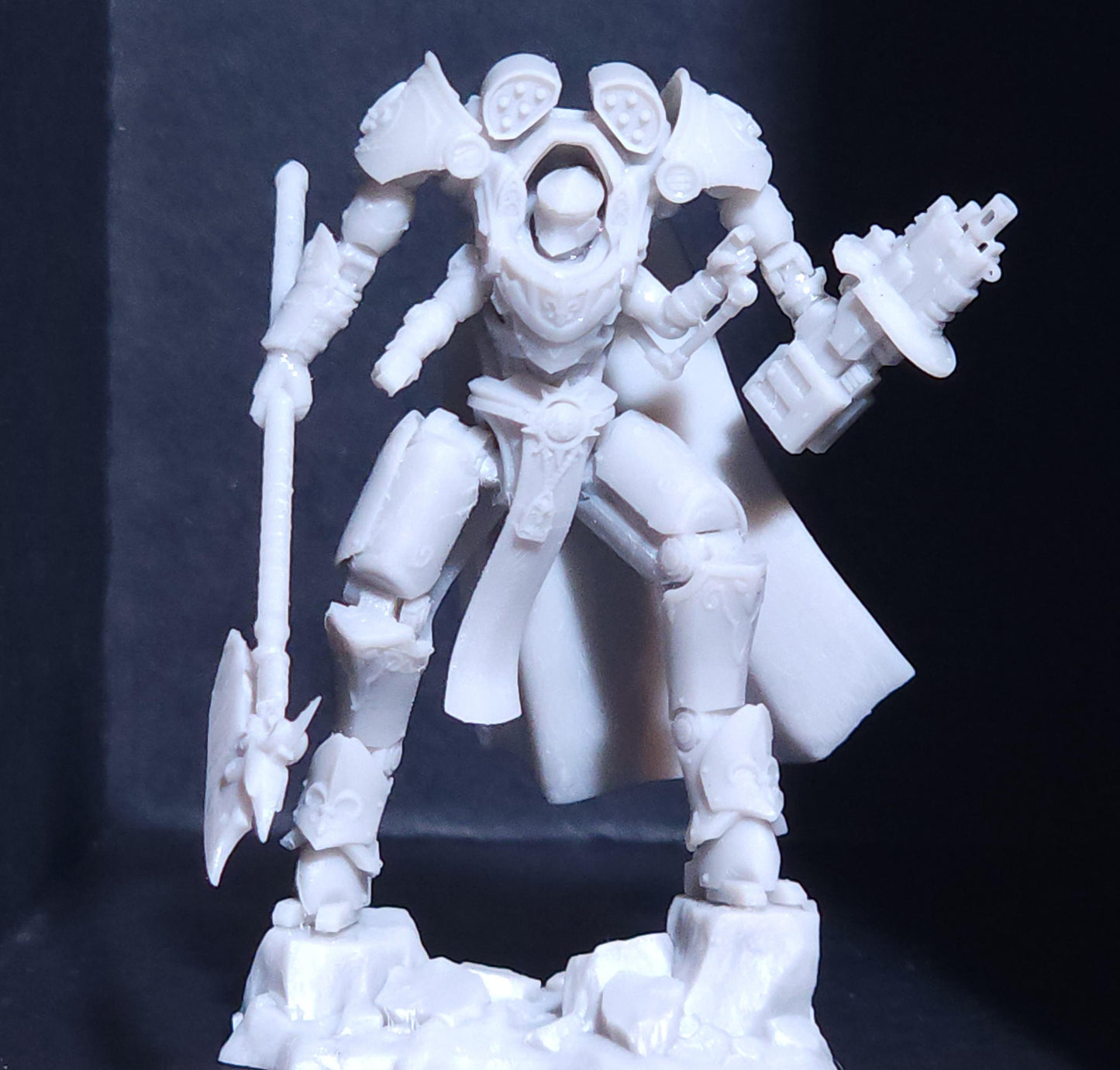 Battle Sisters Commander Scythe In Exosuit, proxy miniature, character, 28mm heroic scale, view 4