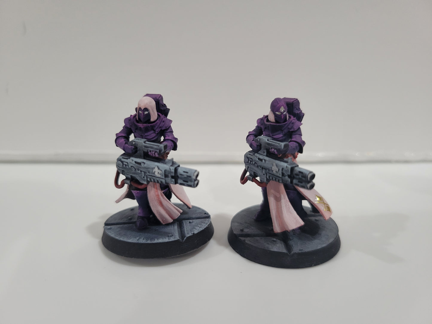Battle Sisters Heavy Sisters Squad, proxy miniature, 28mm heroic scale unpainted resin, view 6