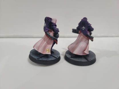 Battle Sisters Heavy Sisters Squad, proxy miniature, 28mm heroic scale unpainted resin, view 5