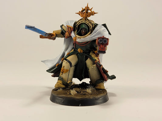 Hooded Knights Exterminator Hero, proxy miniature, character, 28mm heroic scale unpainted resin, view 2