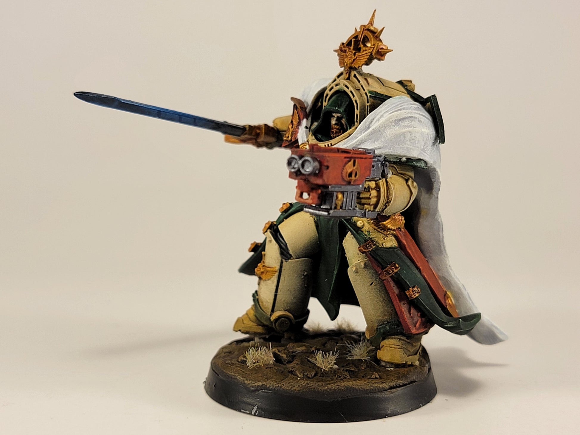 Hooded Knights Exterminator Hero, proxy miniature, character, 28mm heroic scale unpainted resin, view 4