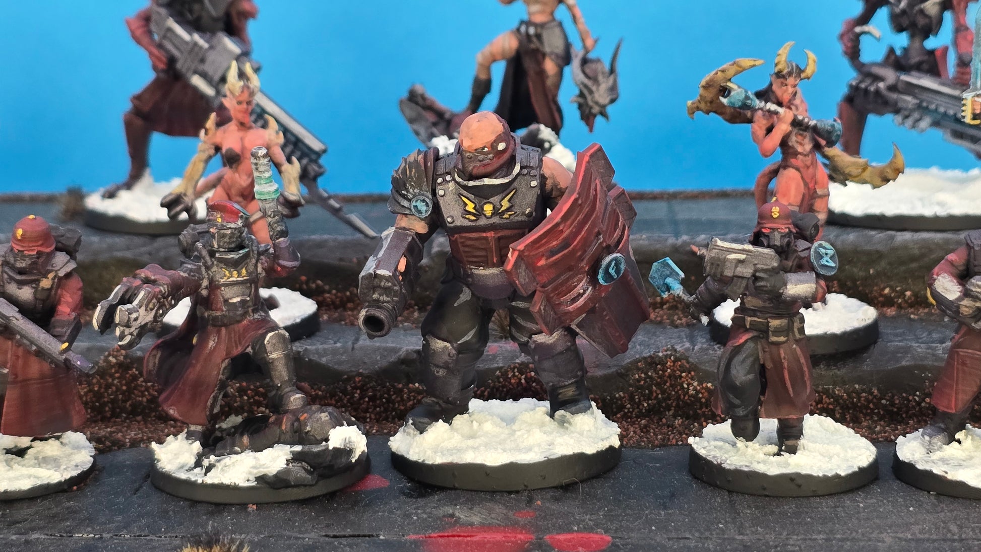 Imperial Army Dawnguard Commissar, 28mm heroic scale unpainted resin, view 2