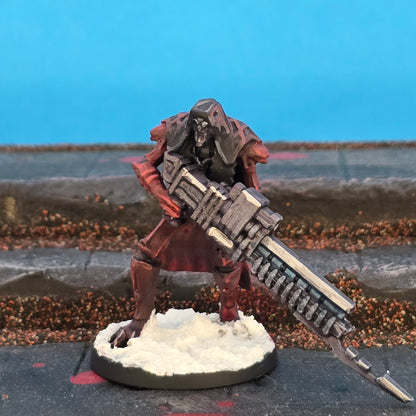 Necro Sniper, proxy miniature, scout, 28mm heroic scale unpainted resin