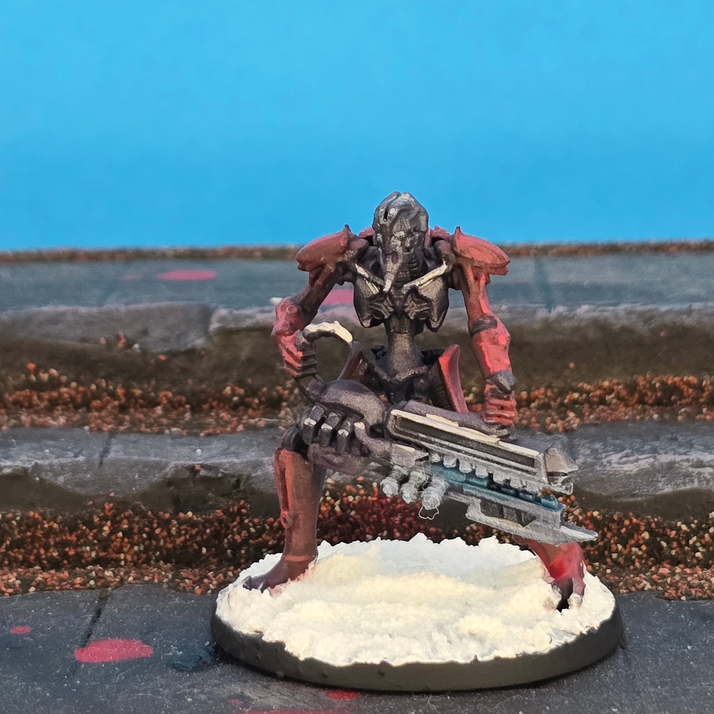 Necro Warrior, proxy miniature, infantry, 28mm heroic scale unpainted resin