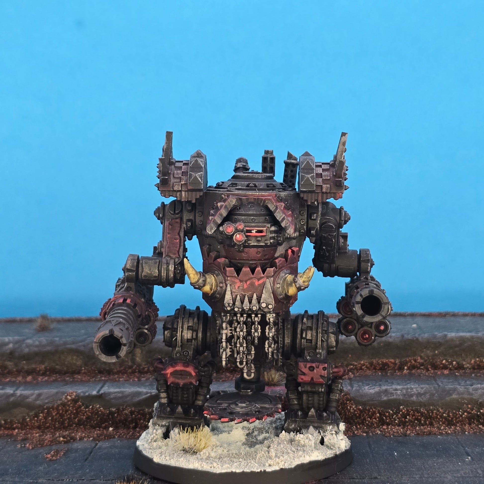 Orks Deff Box, proxy miniature, 28mm heroic scale unpainted resin, view 2
