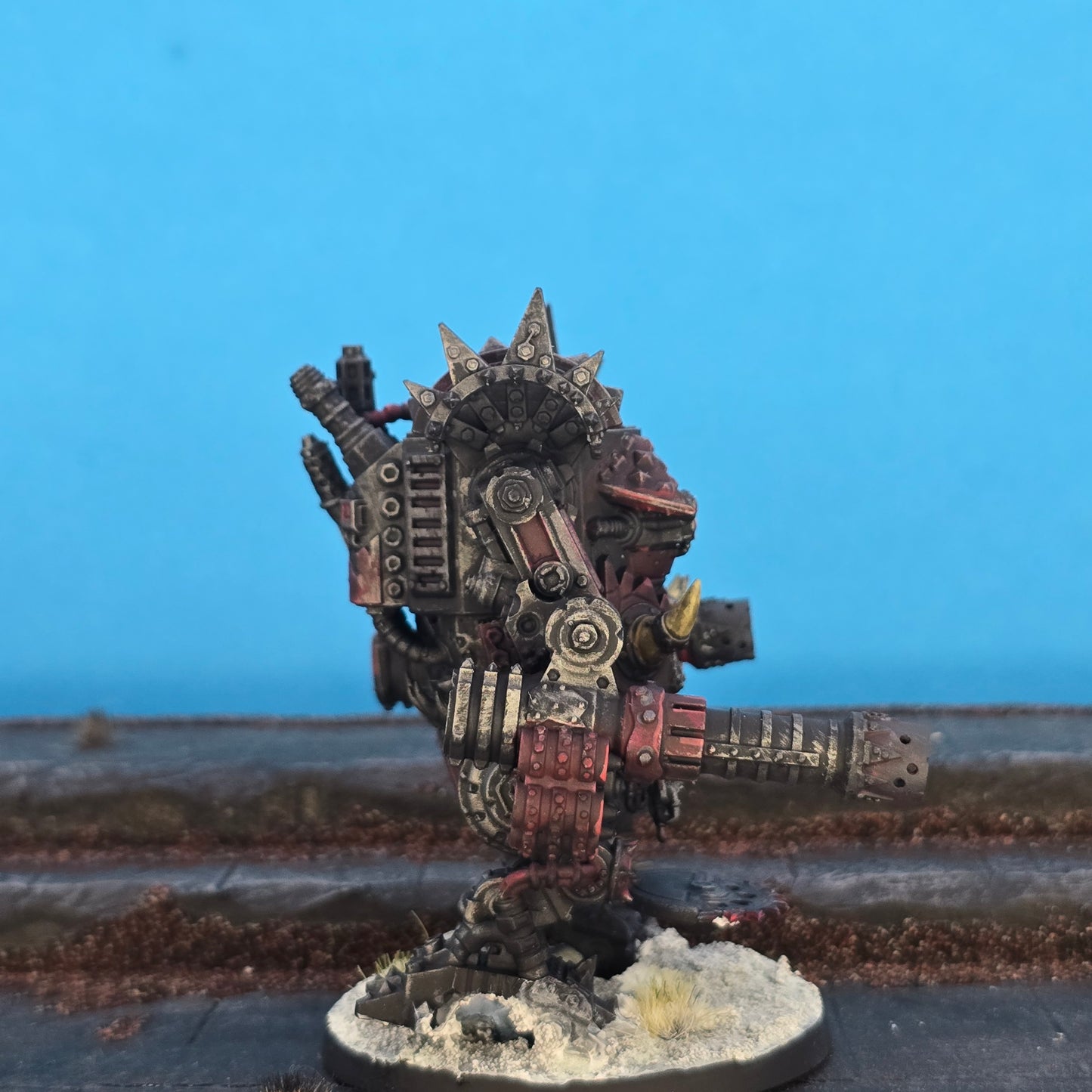 Orks Deff Box, proxy miniature, 28mm heroic scale unpainted resin