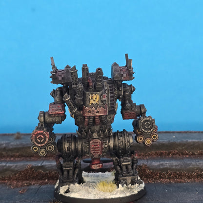 Orks Deff Box, proxy miniature, 28mm heroic scale unpainted resin, view 3