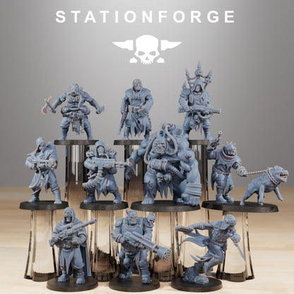 Dark Space Knights Guard Nomads, proxy miniature, infantry, 28mm heroic scale unpainted resin