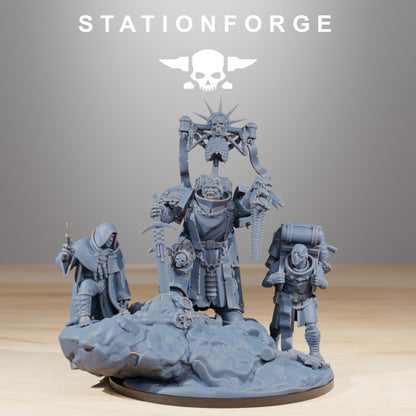 Space Knights Grandmaster, proxy miniature, 28mm heroic scale unpainted resin