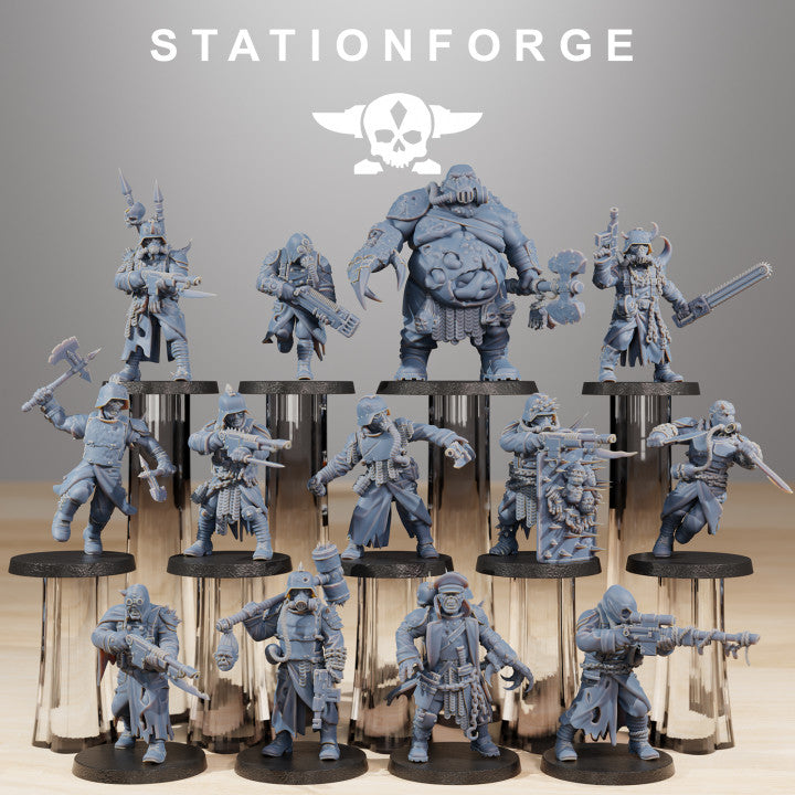 Dark Space Knights Guard Tomentius, proxy miniature, infantry, 28mm heroic scale unpainted resin