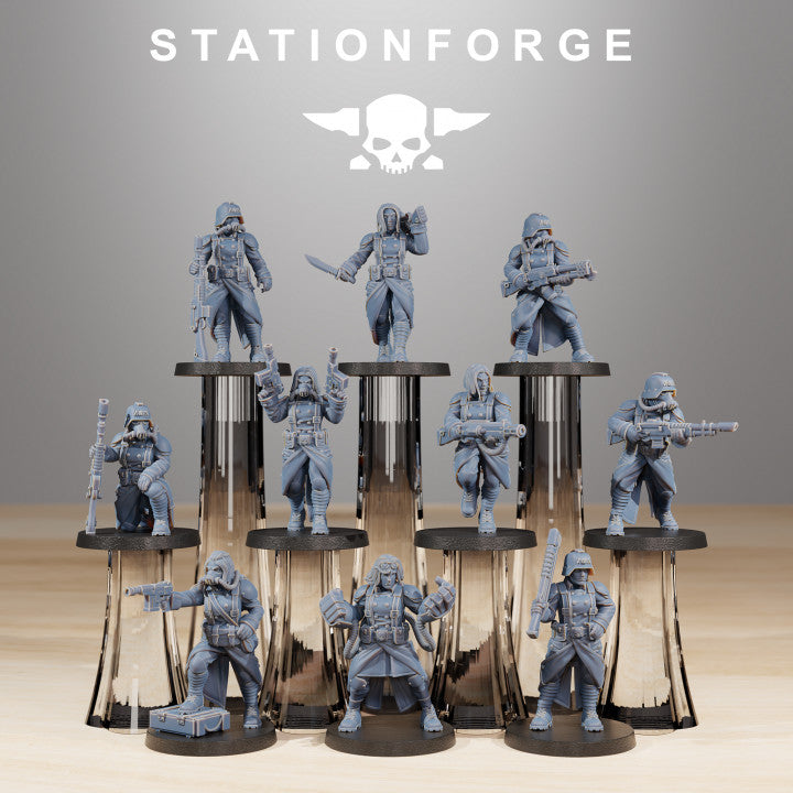 Grim Guard Sisters Of War, Imperial Army proxy miniature, infantry, 28mm heroic scale unpainted resin