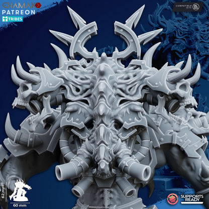 Dark Space Knights Winged Demonic Lord, proxy miniature, character, 28mm heroic scale unpainted resin, vie