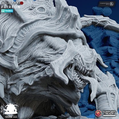 Bio Swarm Mother Of The Swarm, proxy miniature, character, 28mm heroic scale unpainted resin, view 3