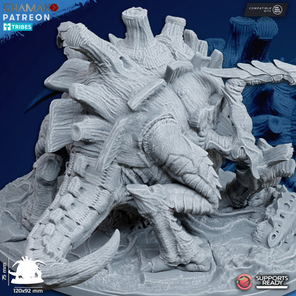 Bio Swarm Mother Of The Swarm, proxy miniature, character, 28mm heroic scale unpainted resin, view 5
