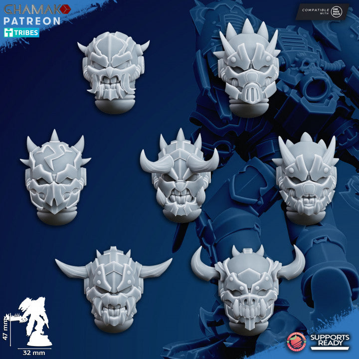 Dark Space Knights Chaos Vultures (10 Units), proxy miniature, squad, 28mm heroic scale unpainted resin, view 3