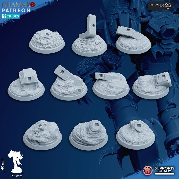 Dark Space Knights Warped Claws (10 Units), proxy miniature, squad, 28mm heroic scale unpainted resin, view 8