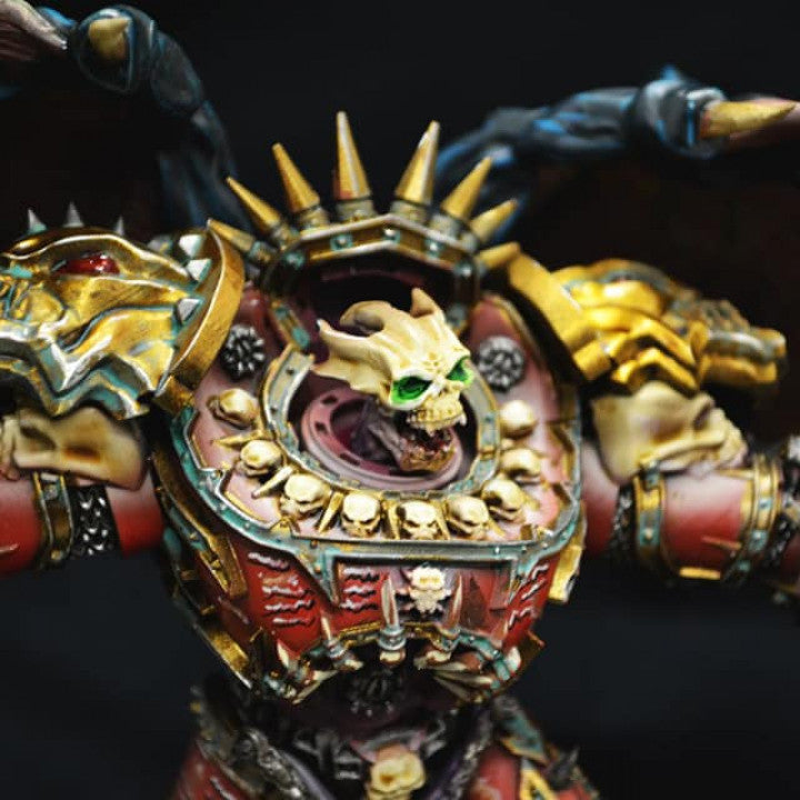 Plague Knights Lord Of Hate, proxy miniature, character, 28mm heroic scale unpainted resin, view 9