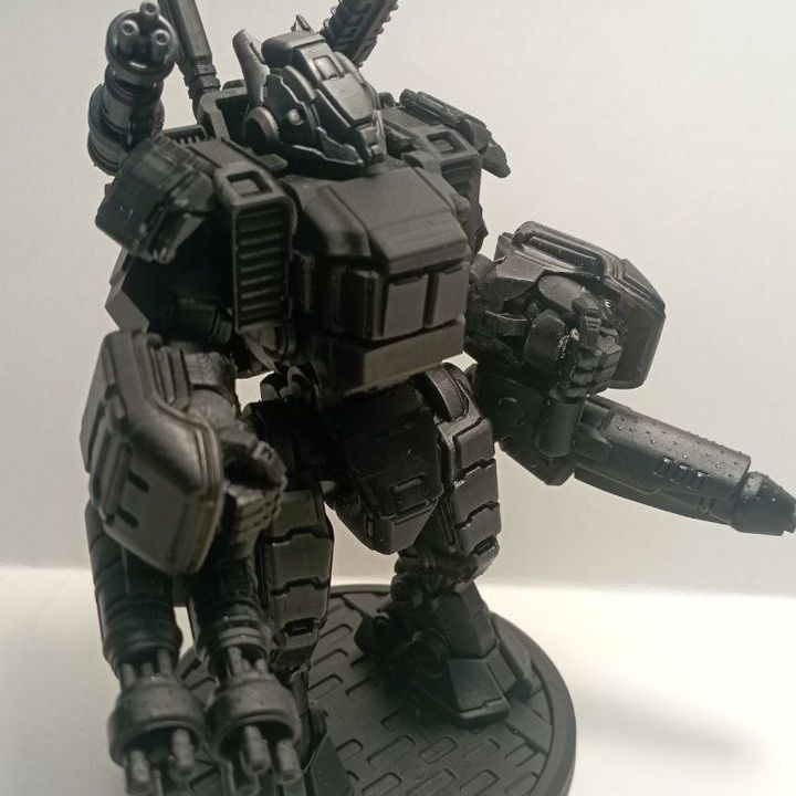 Tuai Shadow Spear Mkii, proxy miniature, 28mm heroic scale unpainted resin, view 8