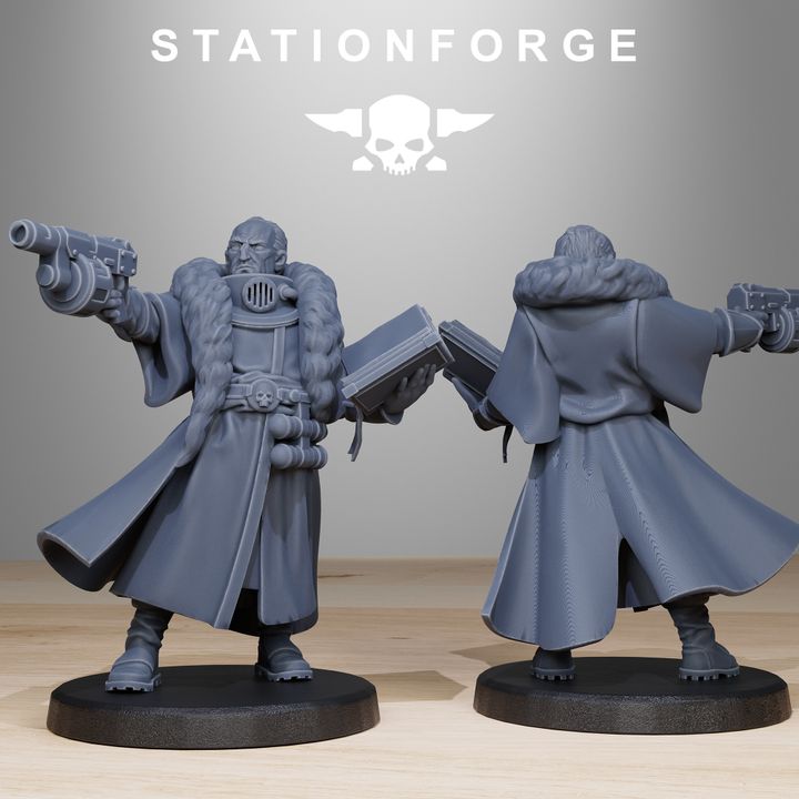 Inquisition Mercenaries (10 Units), 28mm heroic scale unpainted resin, view 10