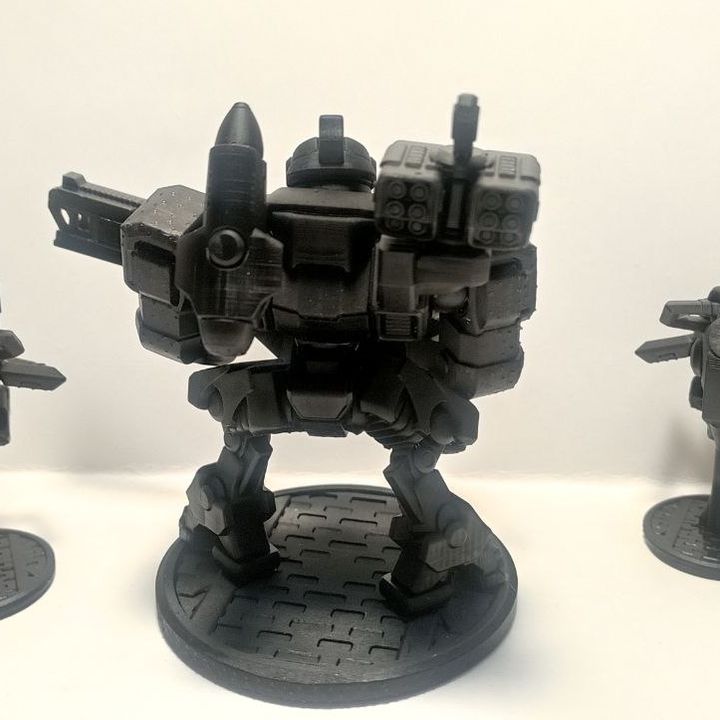 Tuai Cloud Hammer Qx1, proxy miniature, weapons, 28mm heroic scale unpainted resin, view 3