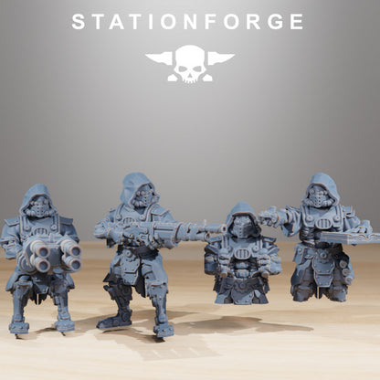 Scavenger Prospector, Tech Priests proxy miniature, 28mm heroic scale unpainted resin, view 10