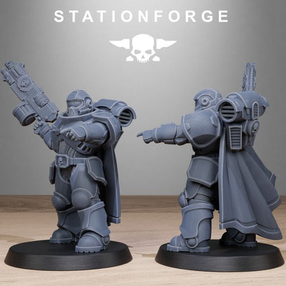 Space Knights Brutes, proxy miniature, 28mm heroic scale unpainted resin, view 9