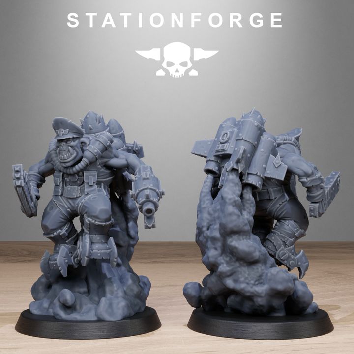 Orks Flyers, proxy miniature, 28mm heroic scale unpainted resin, view 3