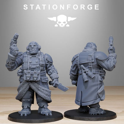 Imperial Army Grim Guard Frostwatch Mutants (10 Units), 28mm heroic scale unpainted resin, view 9