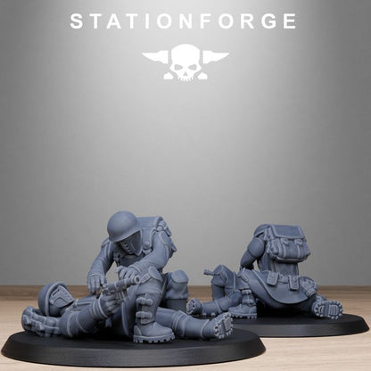 Free Guard Fallen, Imperial Army proxy miniature, infantry, 28mm heroic scale unpainted resin, view 10
