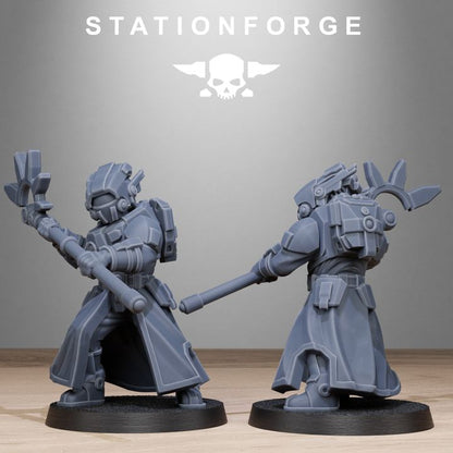 Tuai Priests, proxy miniature, character, 28mm heroic scale unpainted resin, view 8