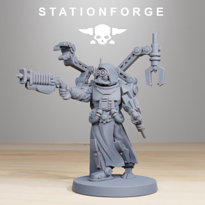 Tech Priests Scavenger Vicars (10 Units), 28mm heroic scale unpainted resin, view 7