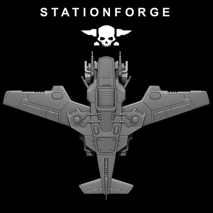 Scavenger Cutlass With Cargo, Tech Priests proxy miniature, 28mm heroic scale unpainted resin, view 9