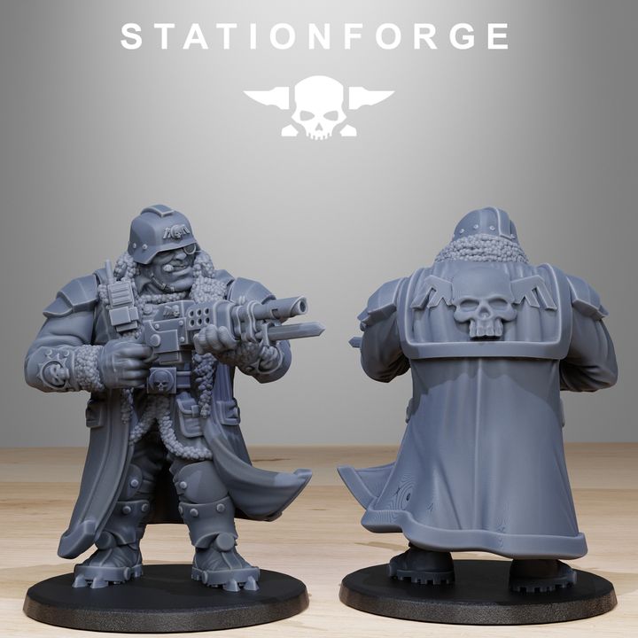 Imperial Army Grim Guard Frostwatch Mutants (10 Units), 28mm heroic scale unpainted resin, view 8