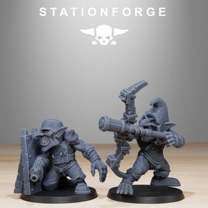 Orks Gobs Infantry Reborn (20 Units), proxy miniature, squad, 28mm heroic scale unpainted resin, view 6