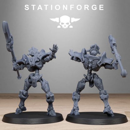 Necro Blades, proxy miniature, 28mm heroic scale unpainted resin, view 6