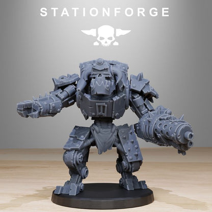 Orks Bots Infantry Modular Kit (10 Units), proxy miniature, squad, 28mm heroic scale unpainted resin, view 9