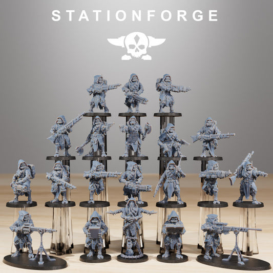 Tech Priests Scavenger Rangers Builder Kit (20 Units), 28mm heroic scale unpainted resin