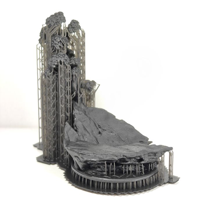Tuai Warmaster Keen Stargaze, proxy miniature, 28mm heroic scale unpainted resin, view 2