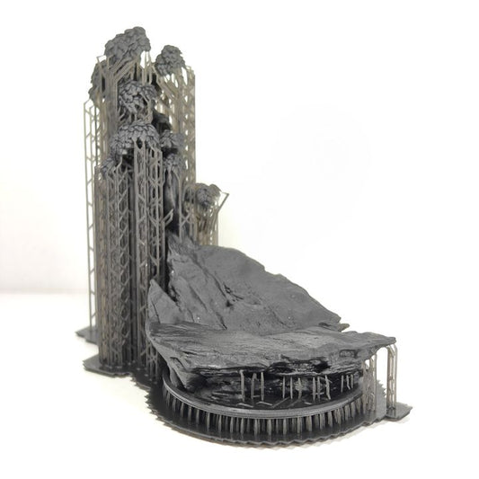 Tuai Warmaster Keen Stargaze, proxy miniature, 28mm heroic scale unpainted resin, view 2