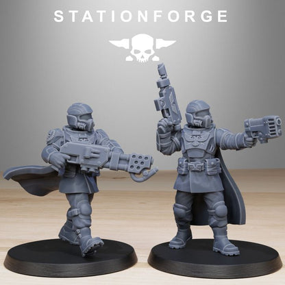 Imperial Army Vaskar Hunters (10 Units), 28mm heroic scale unpainted resin, view 7