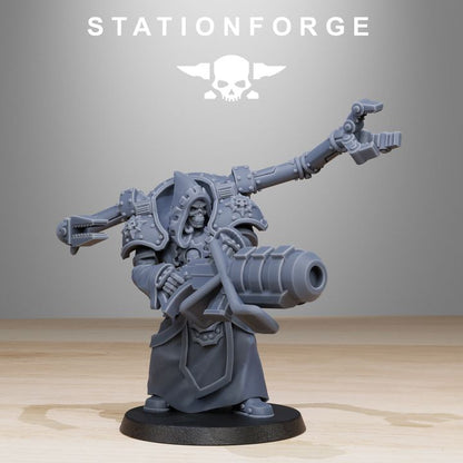 Tech Priests Scavenger Volatiles Infantry (10 Units), 28mm heroic scale unpainted resin, view 6