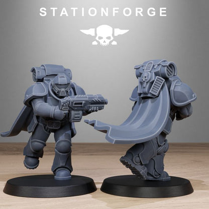 Space Knights Brutes, proxy miniature, 28mm heroic scale unpainted resin, view 6
