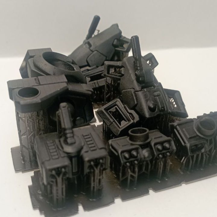 Tuai Cloud Hammer Qx1, proxy miniature, weapons, 28mm heroic scale unpainted resin, view 5