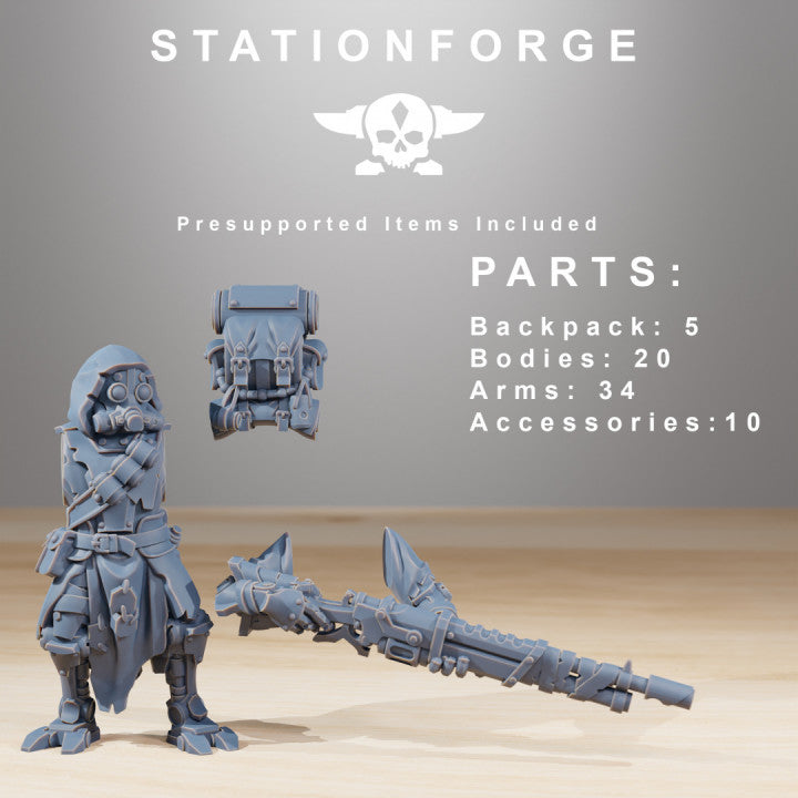 Tech Priests Scavenger Rangers Builder Kit (20 Units), 28mm heroic scale unpainted resin, view 2