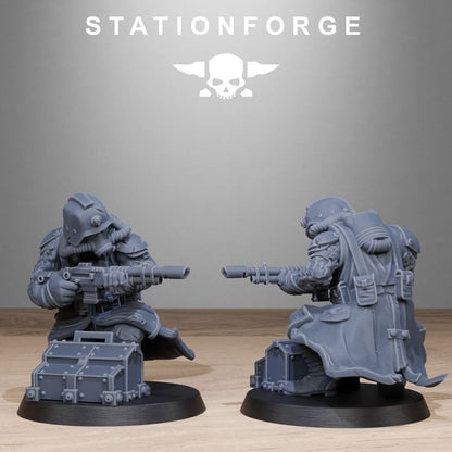 Grim Guard Radioactive Mutants, Imperial Army proxy miniature, infantry, 28mm heroic scale unpainted resin, view 10